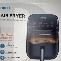 Dreo Smart 6.8 Quart Air Fryer Max XL (DR-KAF001) Black -