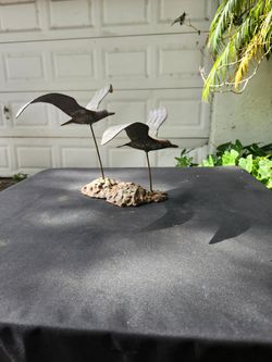 Brass Bird Statue