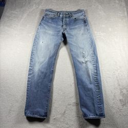 Vintage Levi’s 501 Men’s Size 30x30 Light Wash 90s USA Distressed #354