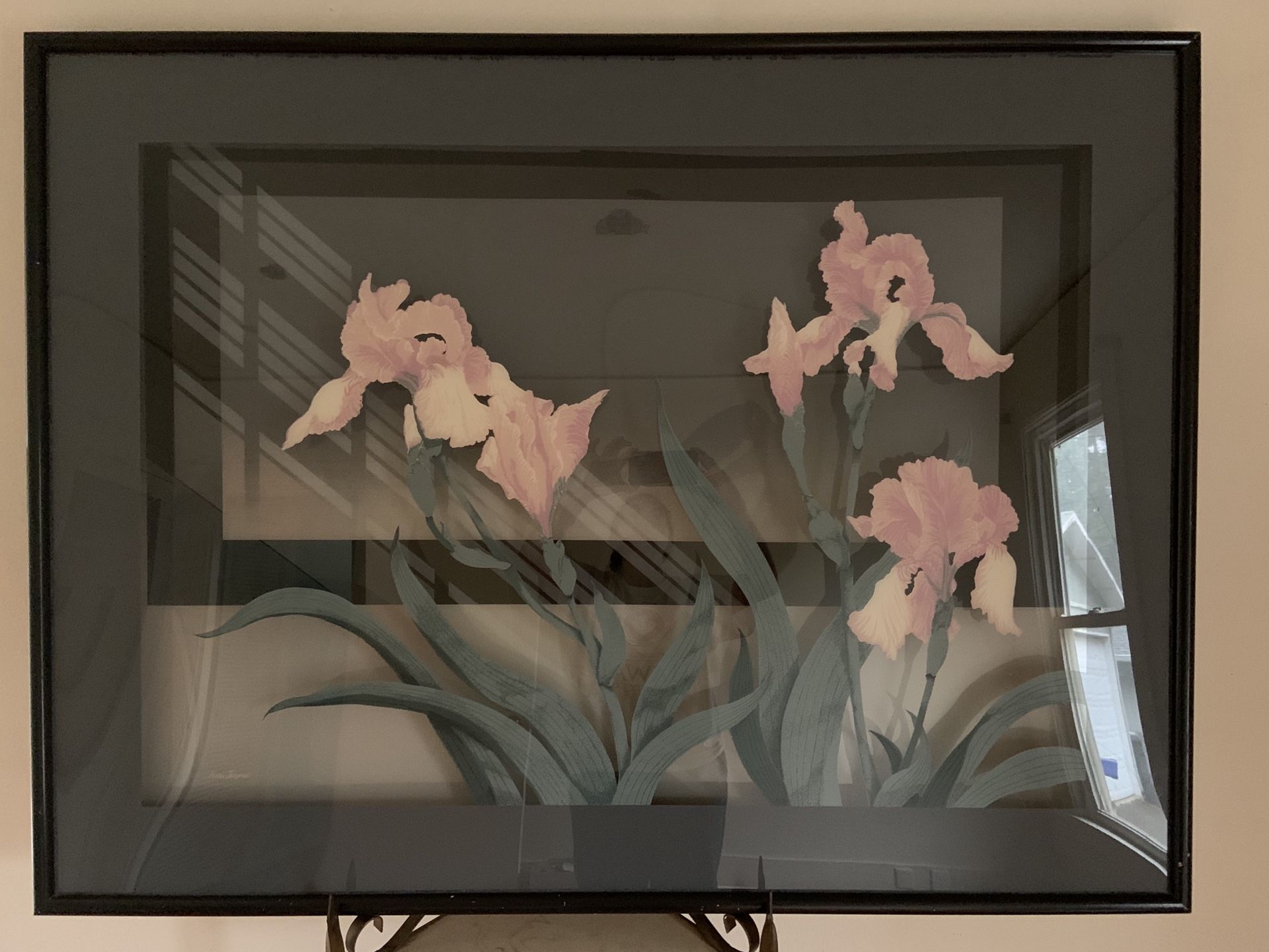 Original Signed Noah Jerome MCM Mid-Century Modern Art Mirror