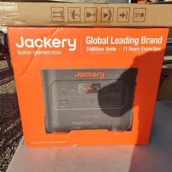 New Jackery Explorer Plus 2000 Watt Generator W/Solar Panels Included 