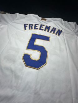 Los Angeles Dodgers Jerseys – Freeman - Championship Gold | Sizes Small–3XL (Restock 7/6)
