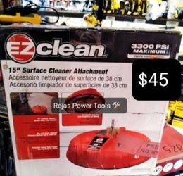 EZ CLEAN 15" SURFACE CLEANER ATTACHMENT 3300PSI MAXIMUM