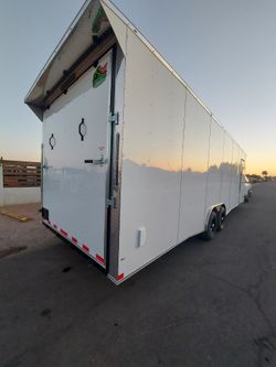 8.5 X 28ft Plus V Nose Enclosed Trailer - 