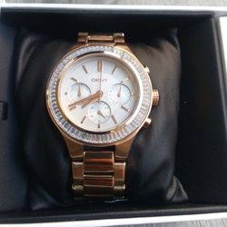 DKNY Dimon Dial Rose Gold Tone New $$