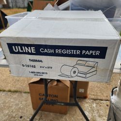 Uline Cash Register Paper 50 Rolls New