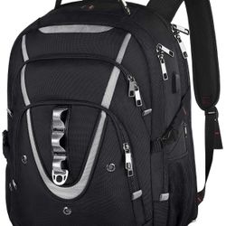 NEW 18.4” Extra Large Laptop Backpack – TSA Friendly – USB – 55L