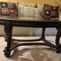 Coffee Table And Matching Side Table