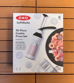 OXO SoftWorks 20-Piece Cookie Press Set