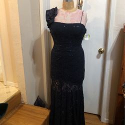 Nevy Blue Prom Dress Size 11 New