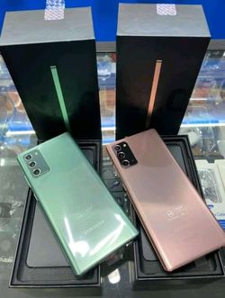 Samsung Galaxy Note 20 5G 128gb  Unlocked, FREE Smartwach/ Headphones. Pay $1 Today Rest in payments. NO CREDIT NEEDED FINANCING