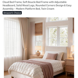 BRAND NEW UNOPENED BOX Boucle king size bed frame