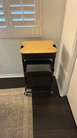 IKEA black utility cart