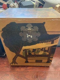 Vintage Korean Scholars Documents Chest