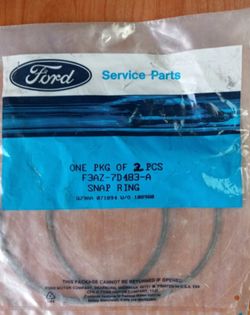NOS Genuine Ford Snap Ring PKG *2 (1(contact info removed)) OE F3AZ-7D483-A