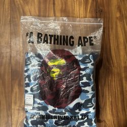 Bape ABC Camo Shark Full zip Up Hoodie (blue)
