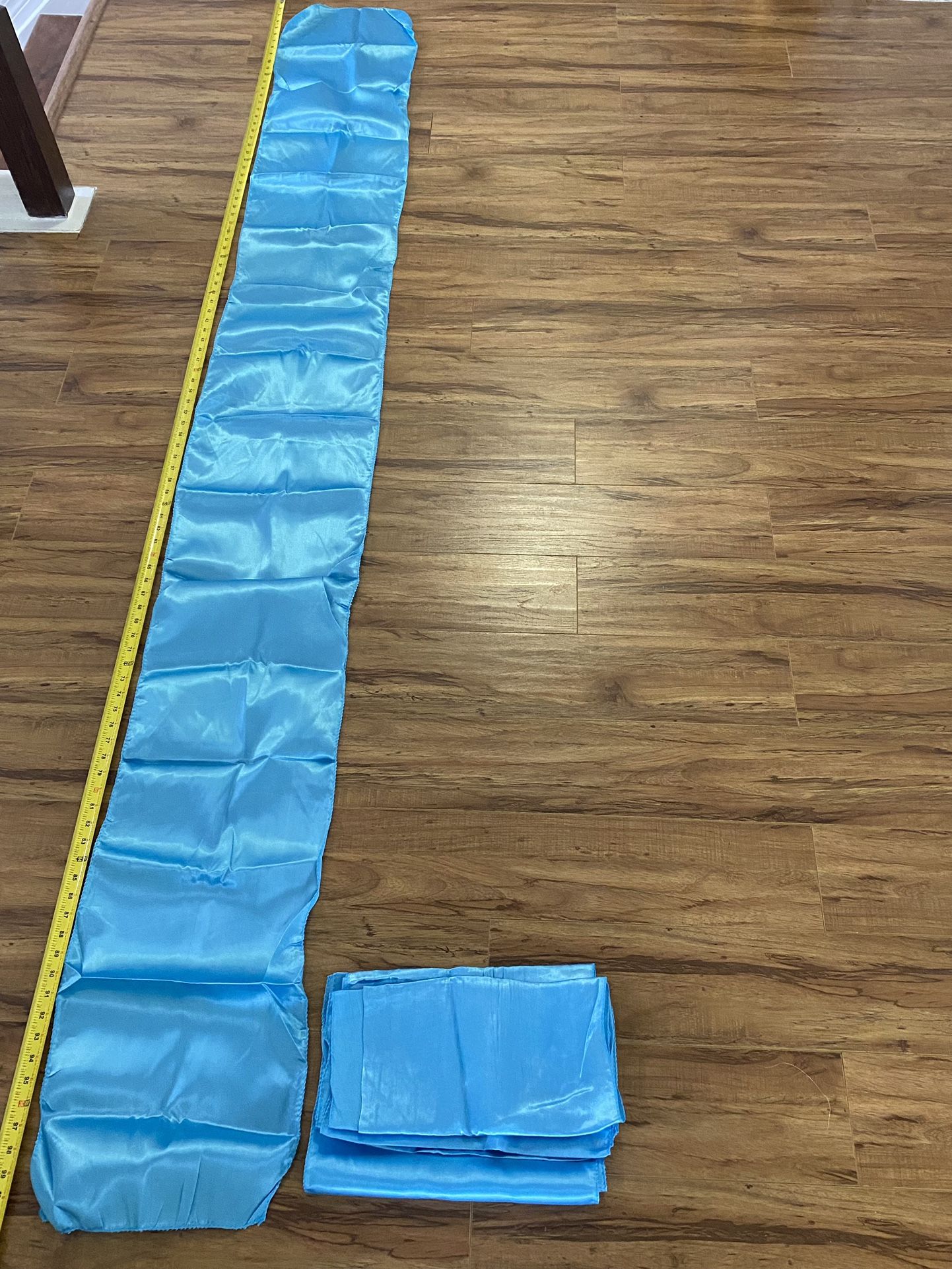 Turquoise Silk Overlays 8ft long 1ft wide (4pc)