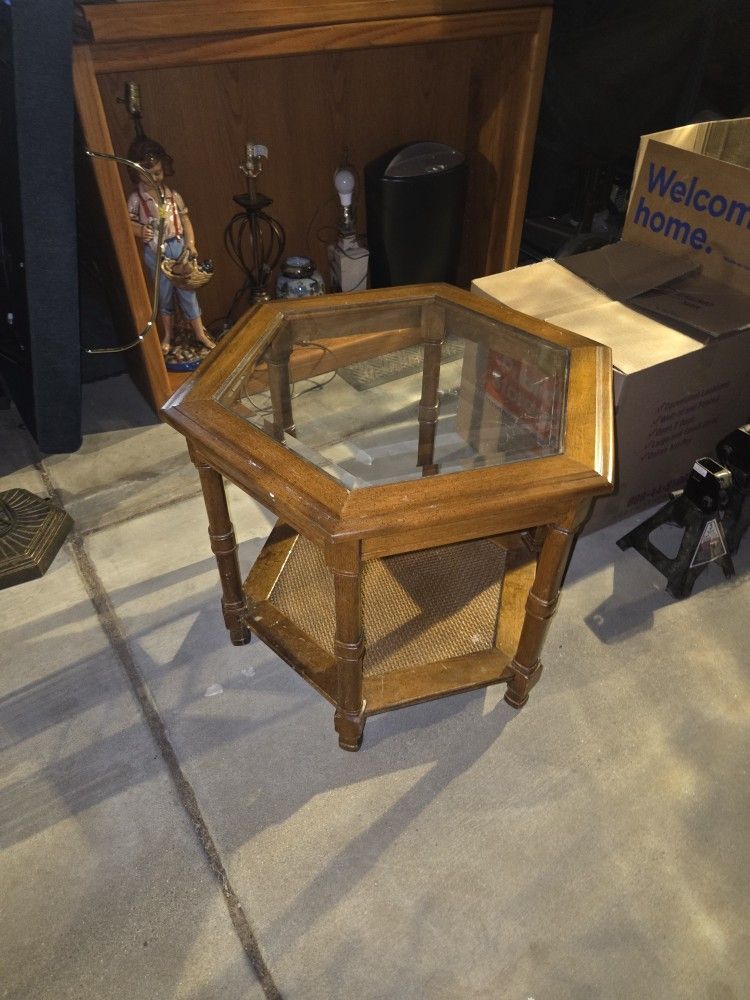 Glass Side Table