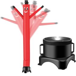 10FT Air Inflatable Waving Tube Man Set with Blower & Spotlight, Air Dance Artist for Mall Opening, Amusement Park, Outdoor Decoration,  KF370092