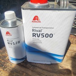 Axalta RV500 Clearcoat with Activator Rival RV128 Brand New 