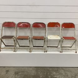 5 Vintage Children’s Folding Chairs