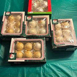 Vintage Glass Christmas ball ornaments