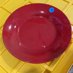 Red Serving Plate