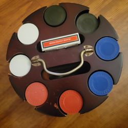Poker Chips VINTAGE CLAY w/ Carousel