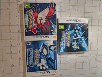 Pokémon Nintendo DS / 3DS Game Lot with Cases