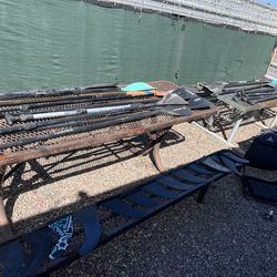 Paddle board paddles and fins