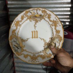 Gold Leaf Limogos fine China Around 1920's France