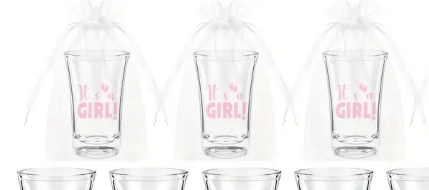 It’s A Girl Shot Glass Party Favors