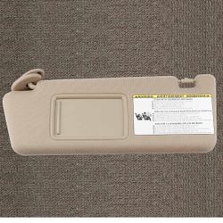 Dasbecan Left Driver Side Sun Visor Compatible with Toyota Tacoma 2005 2006 2007 2008 2009 2010 2011 2012 2013 2014 2015 Visor Assembly Without Light 
