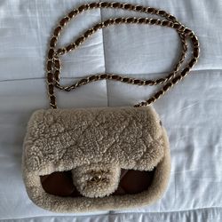 Chanel Fur Flap Bag