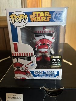 Star Wars Shock Trooper Funko Pop Convention Exclusive Damaged Box