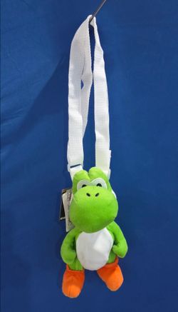 Nintendo Super Mario Bros Yoshi 10" Kids Plush Shoulder Bag with small pocket