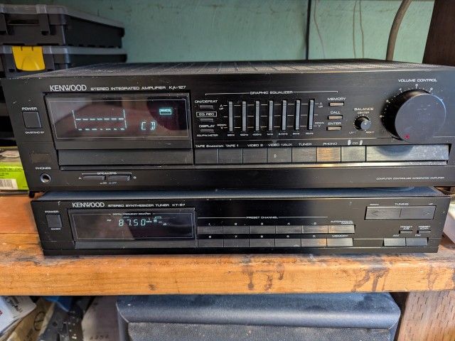 Kenwood KA-127 Integrated Amp and KT-57 Tuner