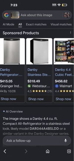Danby mini fridge