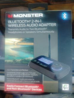Monster Bluetooth 2in1 wireless Audio Adapter