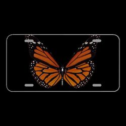 License Plate Novelty Car Front Butterfly Wings Garden