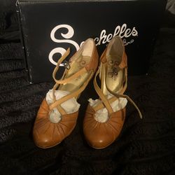 Seychelles: Whiskey Leather Dolley Pump 