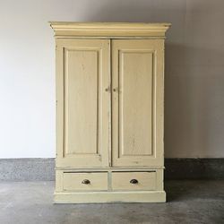 Antique Yellow Cabinet 
