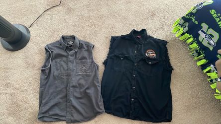 Biker cut off shirts