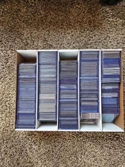 Large Lot of Baseball Trading Cards in Sleeves and top loaders