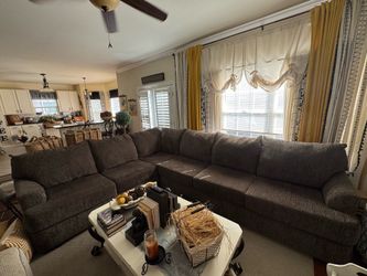 Sectional and love seat