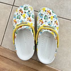 Pokemon White and Yellow Men's Crocs