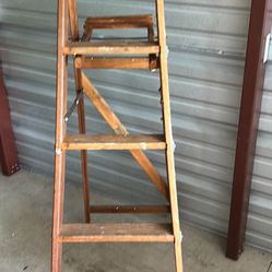 Wooden Old Ladder Good Condition 