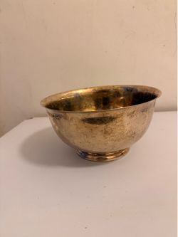 silver-plated Paul Revere-style bowl