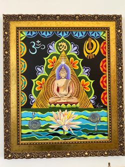 Framed Buddha Spiritual Painting