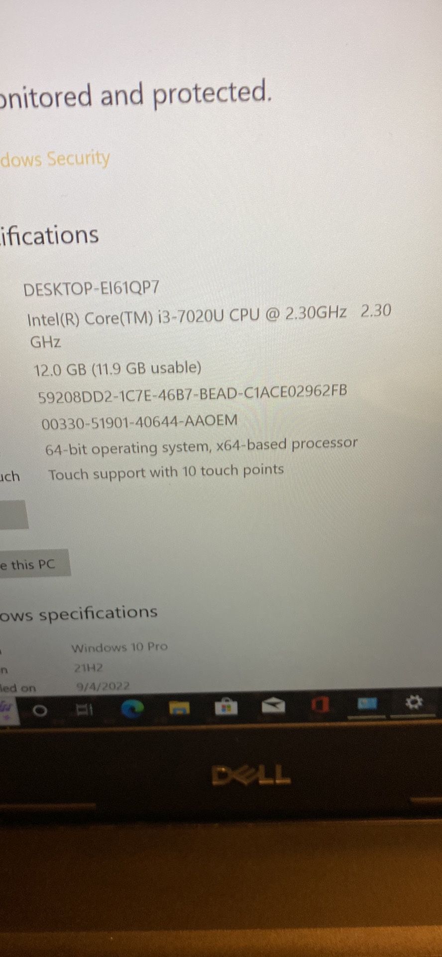 Dell Latitude 3490 Touch Screen Windows 10 Pro With Dell Pen